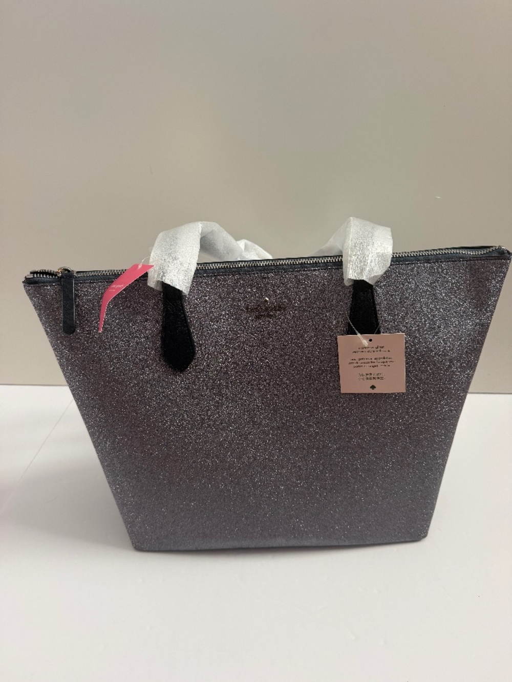 Kate Spade New York Joeley Silver Glitter Tote - Picture 3 of 8